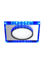 Oprawa stropowa Ssp-22 8 W LED 6500 K niebieski ring, szkło bezbarwne 11,2 cm