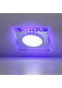 Ssp-22 ceiling fitting 8 W LED 6500 K blue ring, szkło bezbarwne 11,2 cm - product image 1