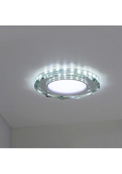 Oprawa stropowa Ssp-25 8 W LED 6500 K ring biały, szkło bezbarwne 11 cm - zdjęcie produktu 2