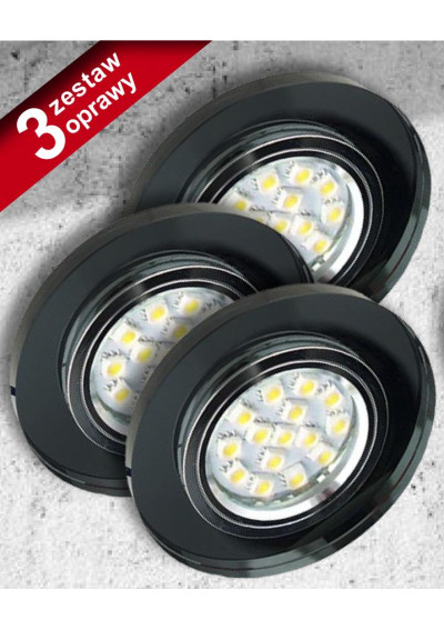 Oprawa stropowa Ss-15 GU10 czarny 9 cm