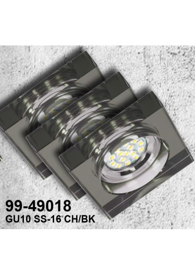 Oprawa stropowa Ss-16 GU10 czarny 9 cm
