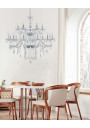 E14 pendant light 18xE14 transparent 92 cm
