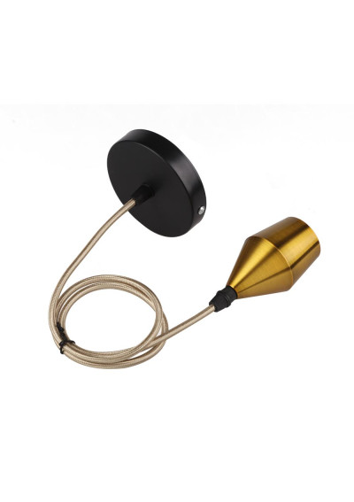 Zawiesie do lampy Zawiesie 1xE27 czarny 10 cm