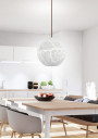 Bene pendant light 1xE27 white 25 cm - product image 1