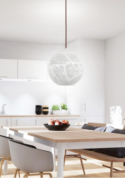 Bene pendant light 1xE27 white 25 cm - product image 1