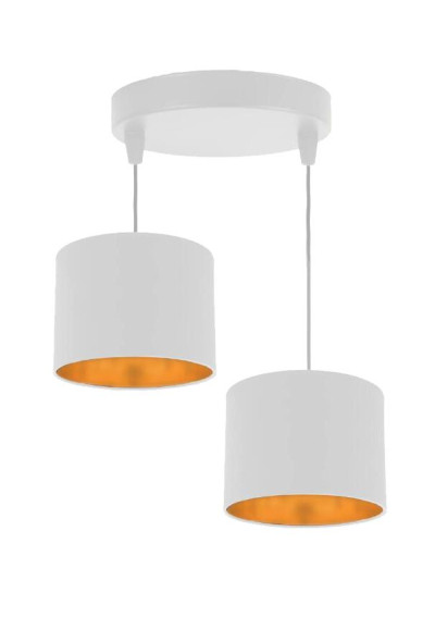 Lampa wisząca Atlanta 2xE27 biały 40 cm