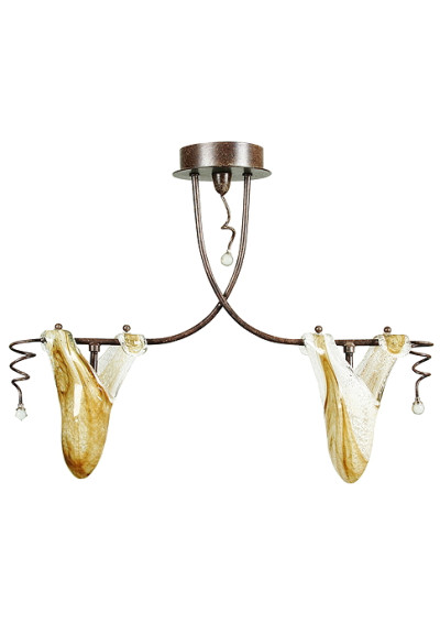 Magma pendant light 2xG9 brown 25 cm