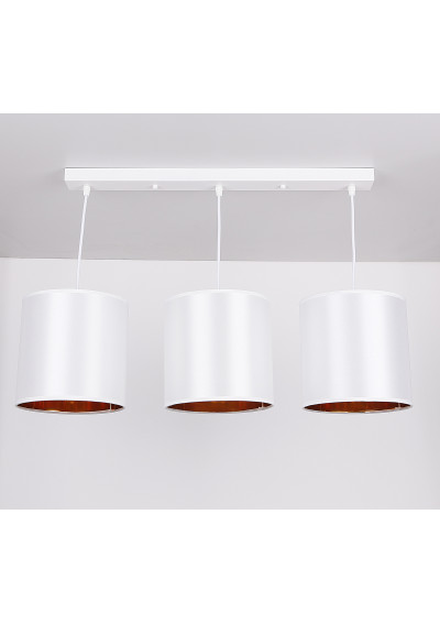 Lampa wisząca Atlanta 3xE27 biały 72 cm