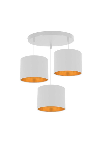 Lampa wisząca Atlanta 3xE27 biały 45 cm