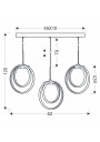 Lampa wisząca Croma 62 cm - wymiary produktu