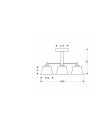 Sudan ceiling light 3xE27 black 54 cm - product dimensions