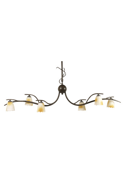 Mikado pendant light 6xG9 patynowy 105 cm