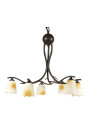 Lampa wisząca Mikado 6xG9 patynowy 48 cm