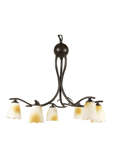 Mikado pendant light 6xG9 patynowy 48 cm