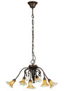 Lampa wisząca Corsa 6xG9 patynowy 40 cm