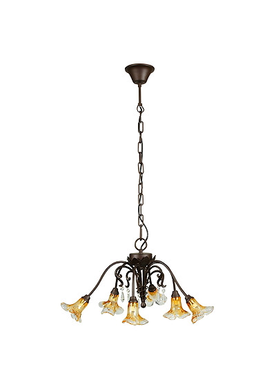 Lampa wisząca Corsa 6xG9 patynowy 40 cm
