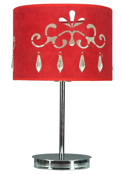 Lampa podłogowa Decor 1xE27 czerwony 41 cm