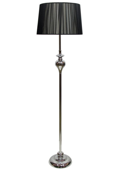 Gillenia floor lamp 1xE27 chromee, abażur black 135 cm