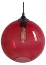 Lampa wisząca Edison E27 czerwony 25 cm