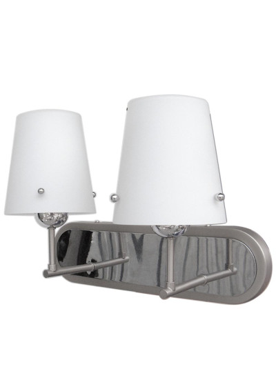 E27 wall light 2xE27 silver 40 cm