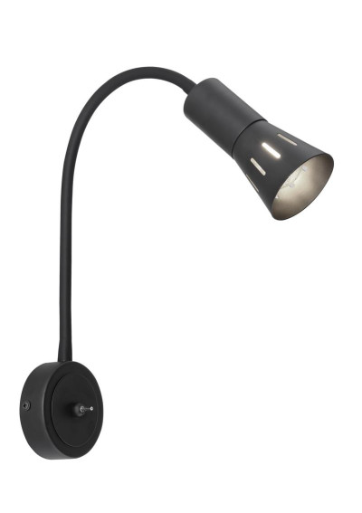 Lampa ścienna Arena 1xE14 czarny 24 cm
