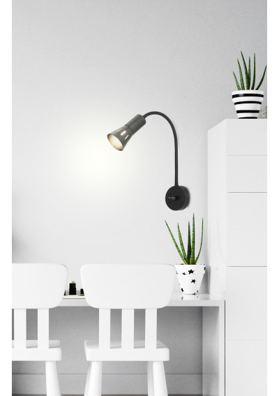 Arena wall light 1xE14 black 24 cm - product image 1