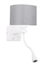 Lampa ścienna Polo 3200 K biały 18 cm
