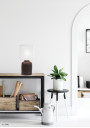 Lampa stołowa Iner 1xE14 brązowy 15 cm