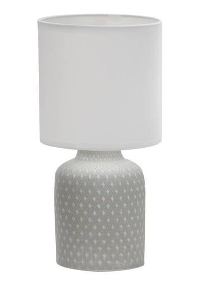 Lampa stołowa Iner 1xE14 szary 15 cm