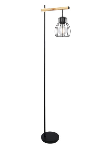 Lampa podłogowa Bernita 1xE14 czarny 144 cm