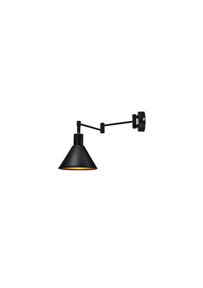 Lampa ścienna Copenhagen 1xE14 czarny 37,5 cm - zdjęcie produktu 3