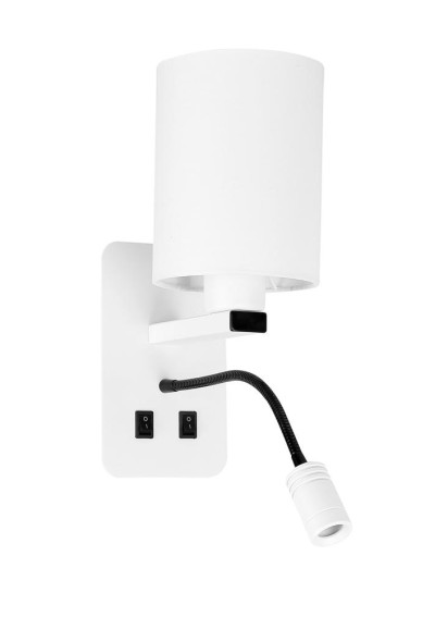 Lampa ścienna Magnum 3200 K biały 21,5 cm