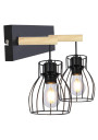 Bernita wall light 2xE27 black 28 cm