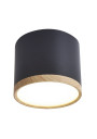 Lampa sufitowa Tuba 9 W LED 4000 K czarny + drewniany 8,8 cm - zdjęcie produktu 1