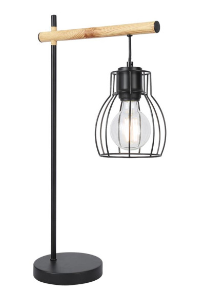 Lampa stołowa Bernita 1xE27 czarny 29 cm
