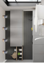 Tuba ceiling light 1xGU10 grey/drewniany 6,8 cm