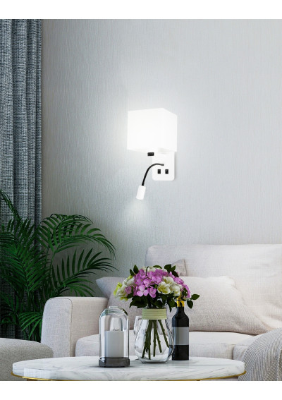 Lampa ścienna Magnum 3200 K biały 21,5 cm - zdjęcie produktu 1