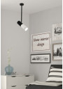 Tuba pendant light 1xGU10 black and white 19,5 cm - product image 2