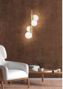 Cordel pendant light 4xG9 mosiężny 32 cm