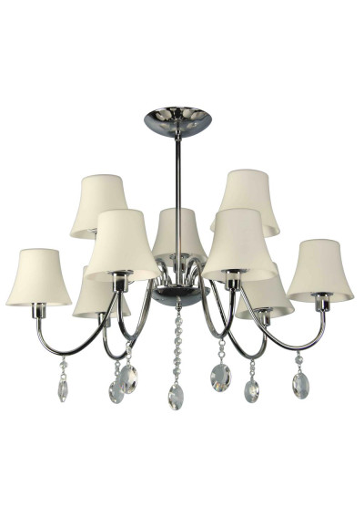 Lampa wisząca Sorento 9xE14 chromowy 73 cm