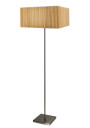 Cajman floor lamp 1xE27 satynowy, abażur sosnowy 156 cm