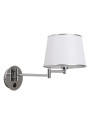 Lawa wall light 1xE14 chromee, abażur white 41 cm