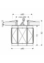 Sk-95 ceiling fitting 1xG9 silver 9 cm