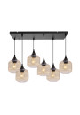 Lampa wisząca Estas 6xE27 czarny 68 cm