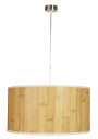 Lampa wisząca Timber 1xE27 satynowy, abażur sosnowy 40 cm
