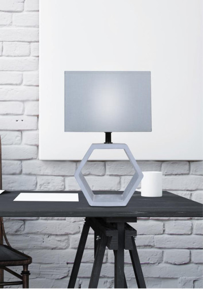 Lampa stołowa Vidal 1xE27 grafitowy 22,5 cm - zdjęcie produktu 1