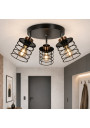 Glob ceiling light 3xE27 black / gold 40 cm