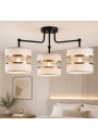 Lampa wisząca Andy 3xE27 czarny + złoty 72 cm