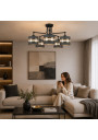 Andy pendant light 5xE27 black / gold 72 cm - product image 1