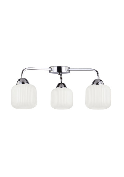 Cromado ceiling light 3xE27 srebrno brown 56 cm